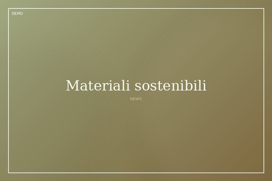 Materiali sostenibili per il retail della salute
